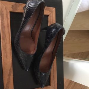 Cole Haan snakeskin platform pumps